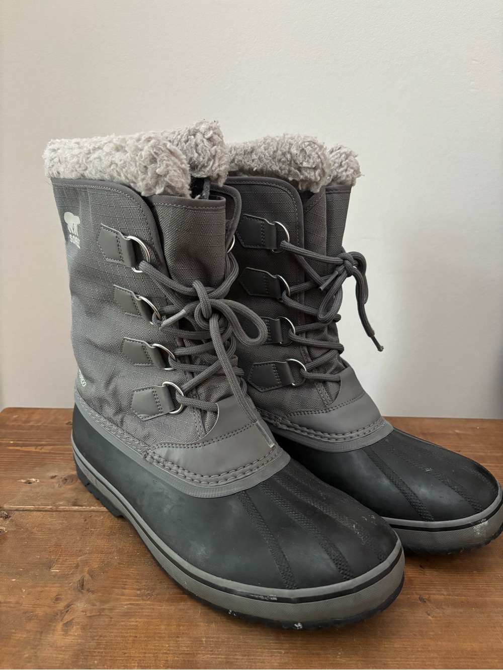 Sorel Men’s Grey Waterproof Winter Snow Boots Size 9